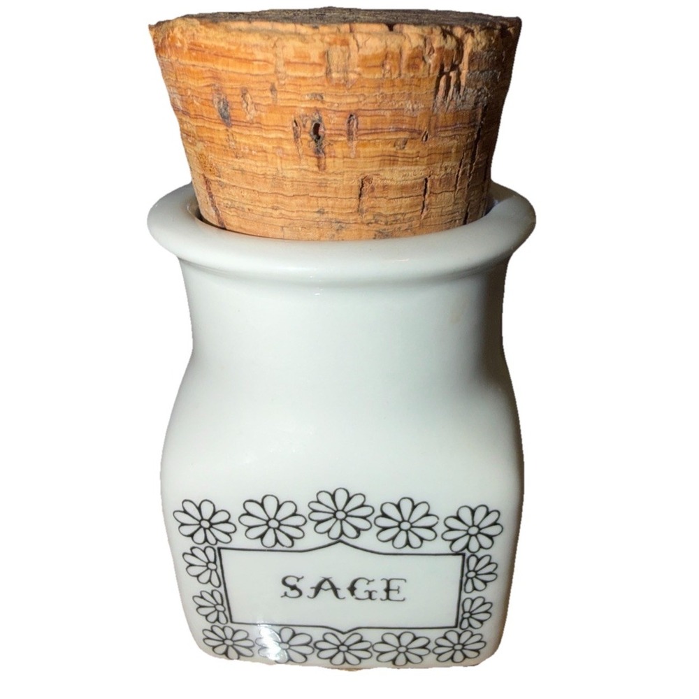 Esteri Tomula Design Vintage Spice Sage Jar Pot Ulla Procope EK Arabia Finland